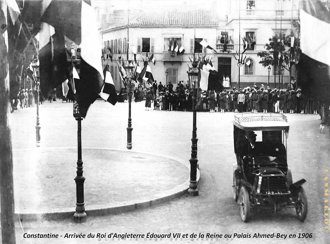 Constantine - Palais Ahmed-Bey - Visite du Roi d'Angleterre Edouard VII - 1906.jpg